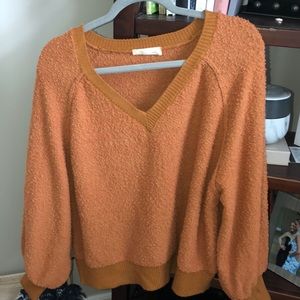 Orange molly green sweater